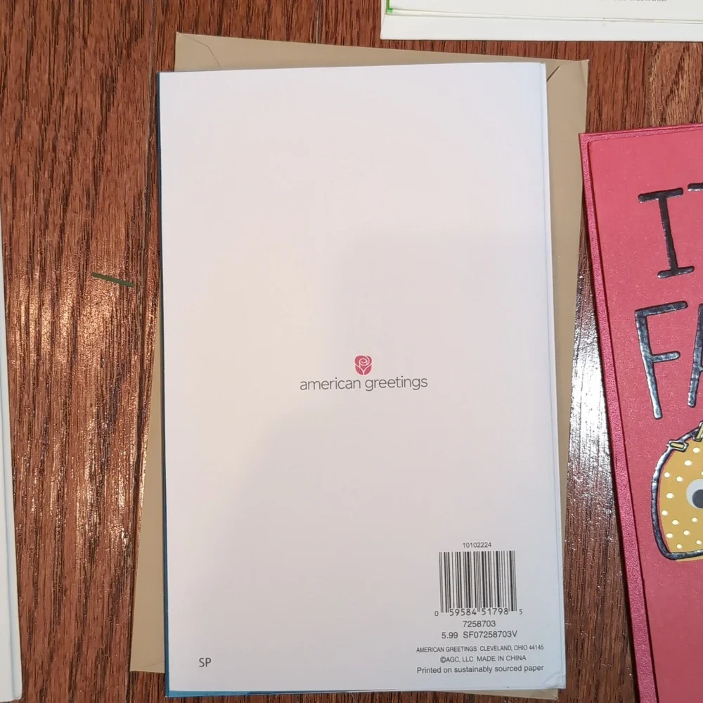 Bundle Of 5 Cards Teacher Just Because Birthday Fathers Day